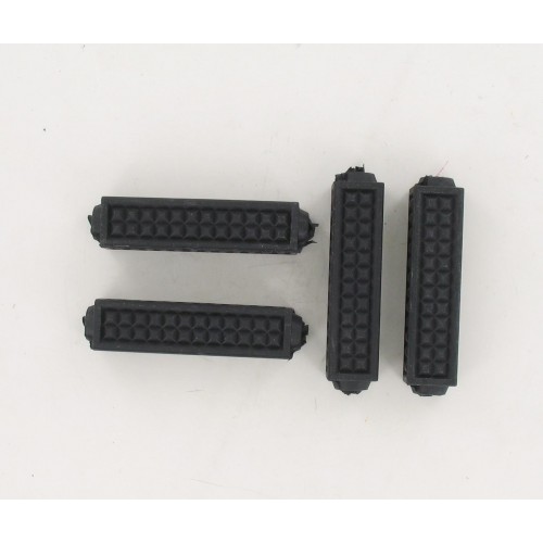 Jeu de 4 patins de pédales type Eclair Noir MBK Motobecane Peugeot Solex