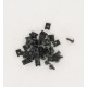 Agrafe et Vis de carrosserie D4mm Noire - Sachet 25 pièces