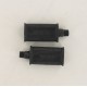 Paire de pédales plastiques noires 14x125 type Notario Peugeot MBK