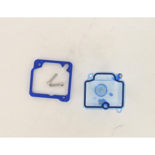 Cuve de carburateur type PWK 19-30mm transparent bleu