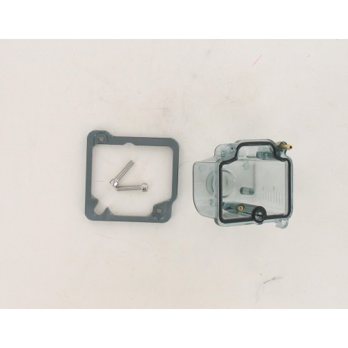 Cuve de carburateur type PWK 19-30mm transparent gris
