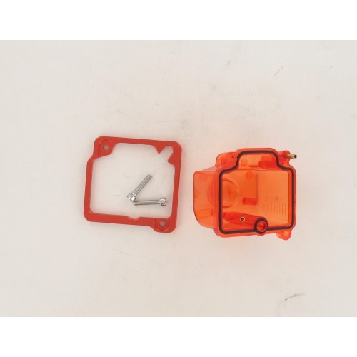 Cuve de carburateur type PWK 19-30mm transparent rouge