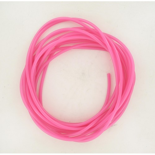 Durite essence souple 3x6 Rose transparent - Rouleau de 10m