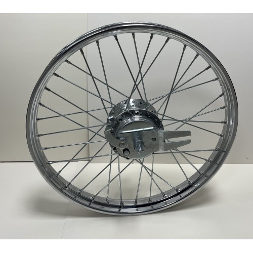 Roue arrière 1.5x17" à rayons complète Peugeot 103 SP MVL (36 trous)
