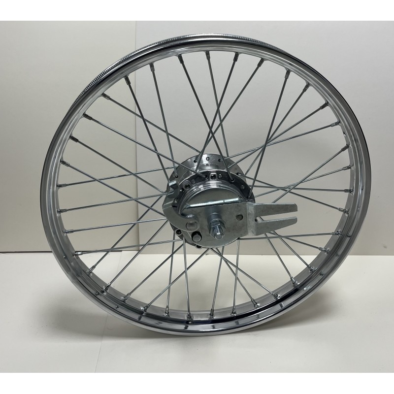 Roue arrière 17" à rayons complète Peugeot 103 SP MVL (36 trous)