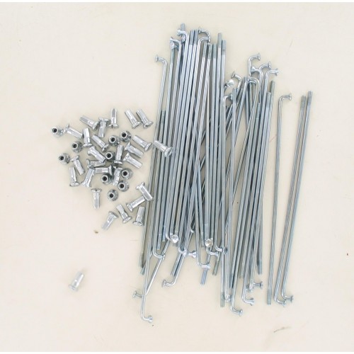 Rayon acier chromé 3.5x175 - 36 pièces