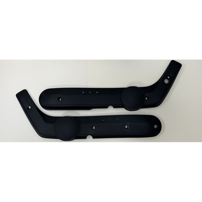 Paire de caches latéraux plastique Noir Piaggio Ciao