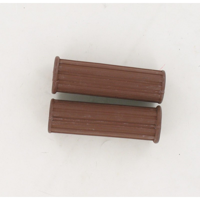 Paire de revêtements de poignées Marron CLB 110mm D22/25 Peugeot 103 1er modèle