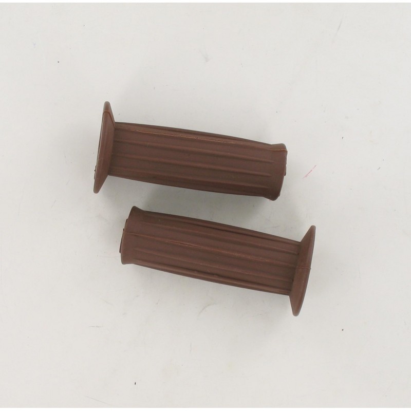 Paire de revêtements de poignées Marron 101mm D21/25 MBK Motobecane