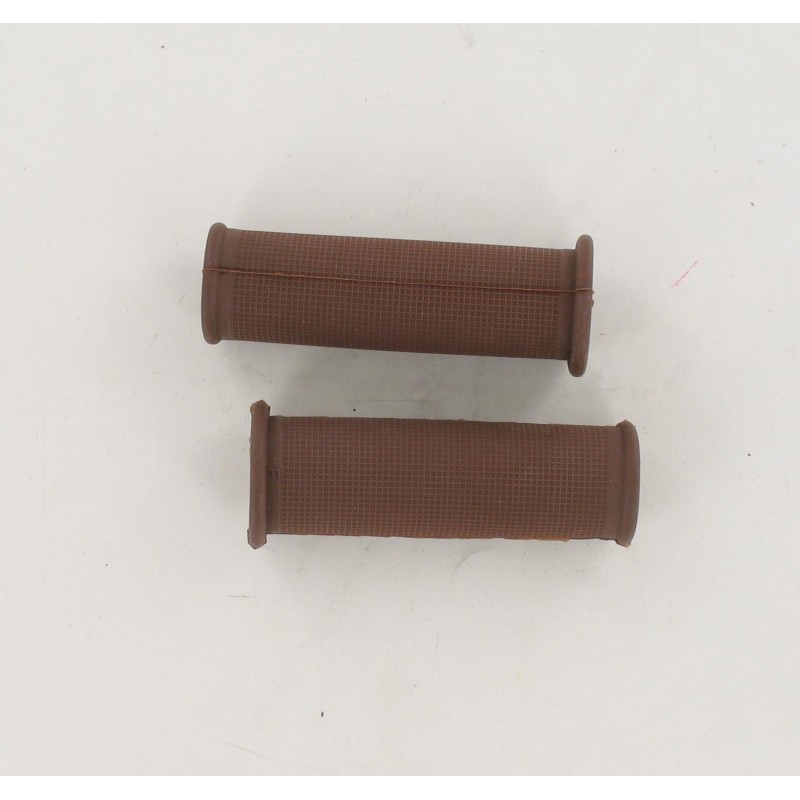 Paire de revêtements de poignées Marron Standard 100mm D22/25 Peugeot MBK