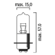 Ampoule phare 12V 35/36.5W P15d-25-3