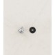 Vis Ø5x10 + rondelle de carter noire MBK Motobecane 51 88 chromé (V2)
