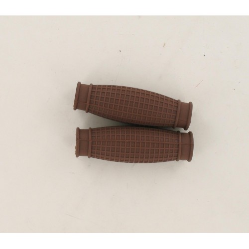 Paire de poignées gaufrées Marron Solex 45cc 330