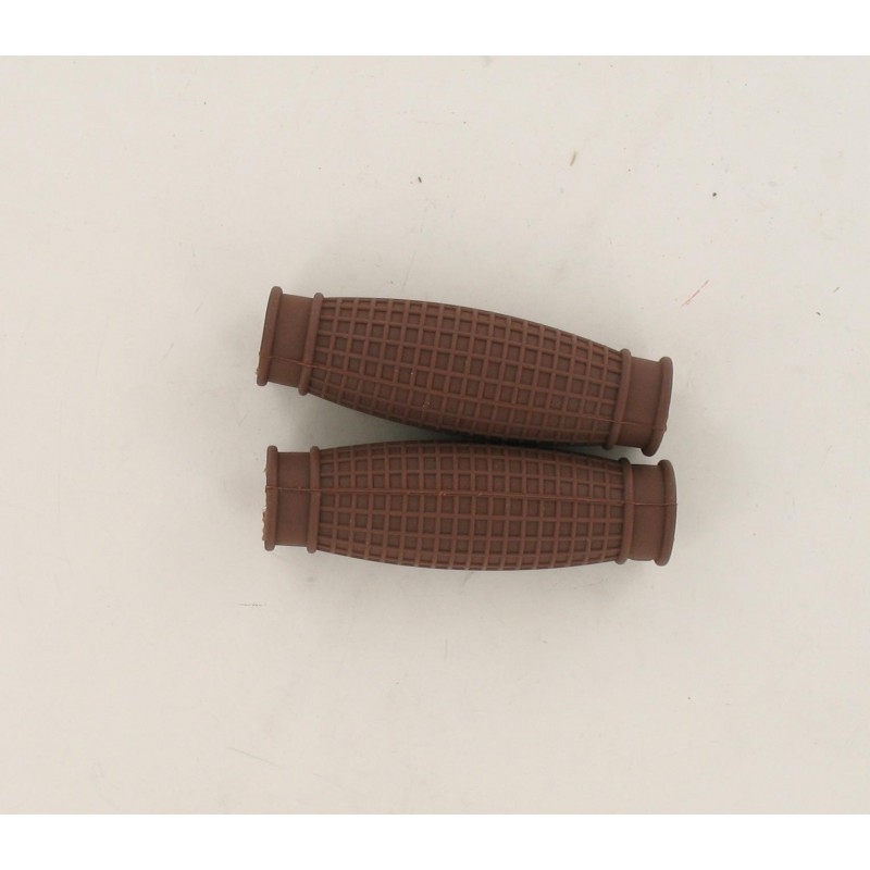 Paire de poignées gaufrées Marron Solex 45cc 330