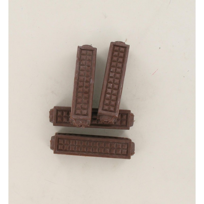 Jeu de 4 patins de pédales type Eclair Marron MBK Motobecane Peugeot Solex