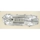 Carter de kick alu chromé MBK Booster Yamaha Bw's