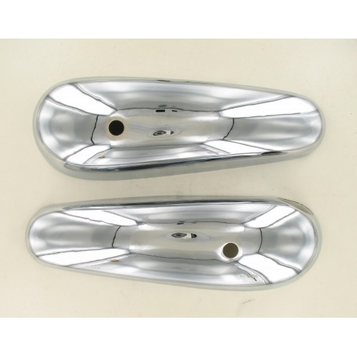 Paire d'enjoliveurs de réservoir chromés Motobecane MBK 85 88