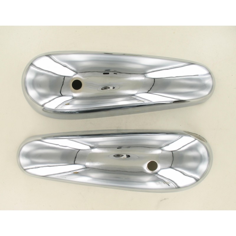 Paire d'enjoliveurs de réservoir chromés Motobecane MBK 85 88
