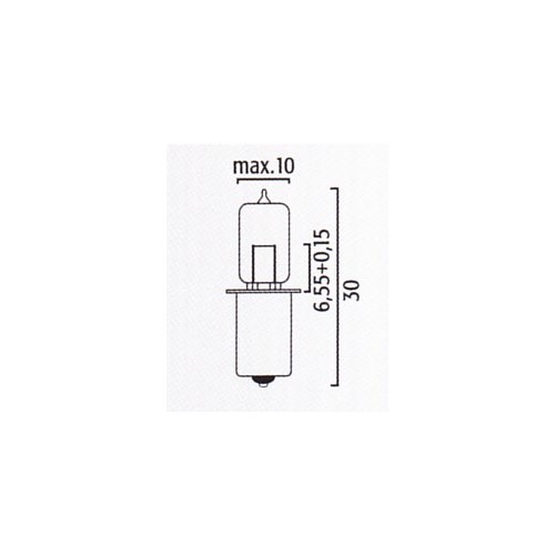 Lampe halogène HS3  PX13.5s 6V 2,4W